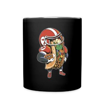 Taco Football American National League - Tasse einfarbig - Schwarz - Vorne