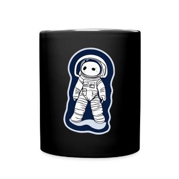 Illustration d’un astronaute - Mug uni - noir - Devant
