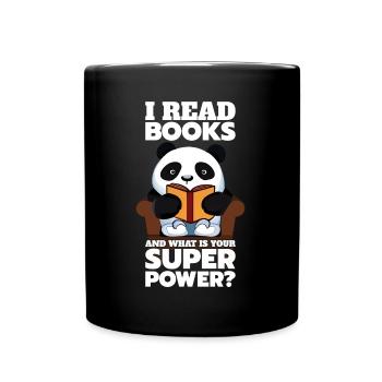 What is your superpower - Panda Illustration - Full Colour Mug - black - Front