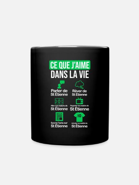 Saint Etienne maillot drôle original football - Mug uni - noir
