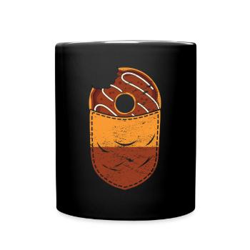 Candy Snack Cadeau Coffre Sac Beignets - Mug uni - noir - Devant