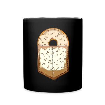 Candy Gift Chest Pocket Sprinkles Beignets - Mug uni - noir - Devant