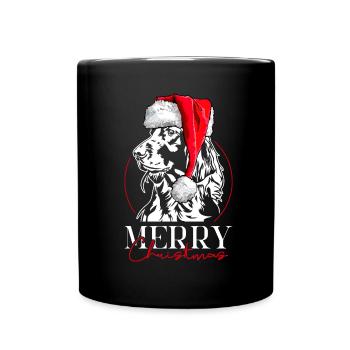 Père Noël irlandais Setter joyeux Noël chiens Wilsigns - Mug uni - noir - Devant