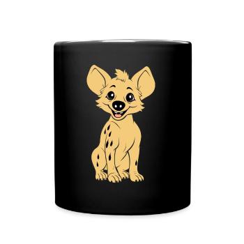hyène - Mug uni - noir - Devant