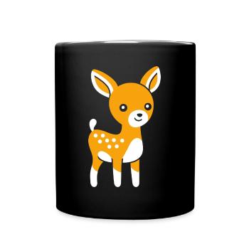 roe deer - Full Colour Mug - black - Front