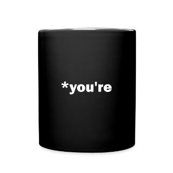 Vous n’êtes pas votre police grammaticale - Mug uni - noir - Devant