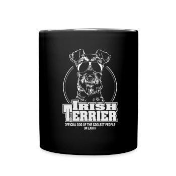 IRISH TERRIER coolest people Wilsigns gift - Full Colour Mug - black - Front