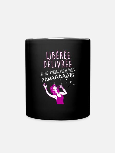 Femme Retraite Humour Maman Retraitée - Mug uni - noir