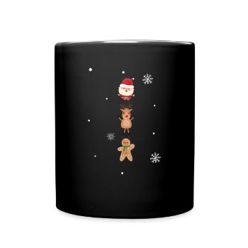 Santa - Dear - Gingerbread - Tasse einfarbig - Schwarz - Vorne