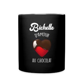 Bichette D'Amour Au Chocolat - Mug uni - noir - Devant