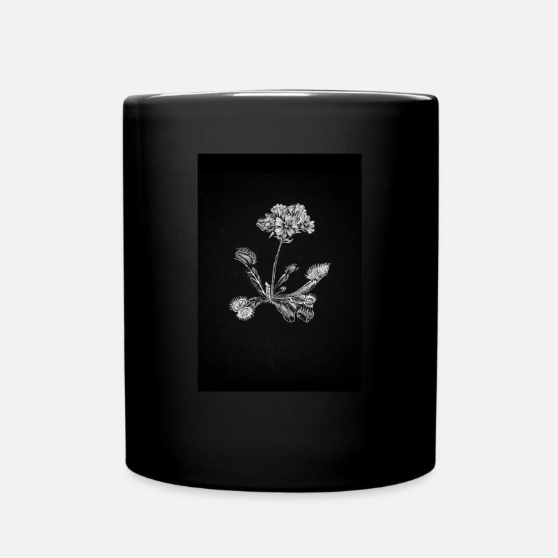 Venusfliegenfalle - Tasse einfarbig - Schwarz