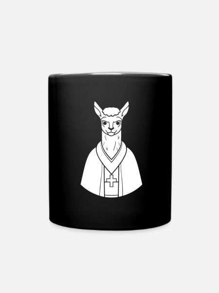 Lama chrétien chrétien - Mug uni - noir