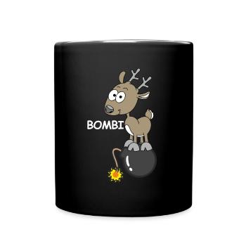 Bombi Cerf, images drôles, explosif - Mug uni - noir - Devant