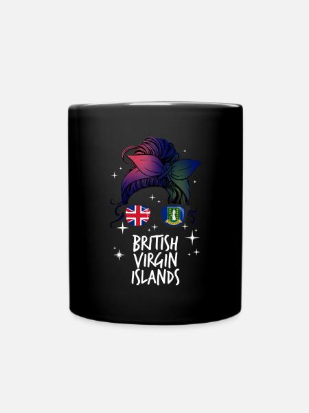 Britische Jungferninseln - Tasse einfarbig - Schwarz
