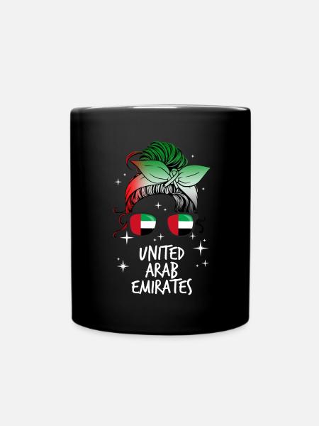 Vereinigte Arabische Emirate - Tasse einfarbig - Schwarz