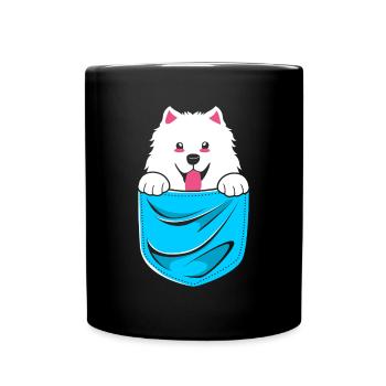 Samoyède - Mug uni - noir - Devant