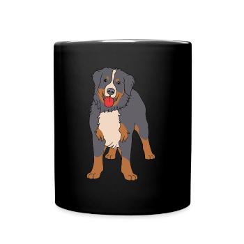 Bouvier bernois - Mug uni - noir - Devant