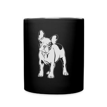 FRENCH BULLDOG - FRENCH BULLDOG standing - Full Colour Mug - black - Front