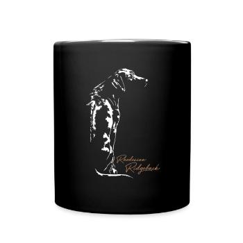 RHODESIAN RIDGEBACK RR Wilsigns canine dog - Full Colour Mug - black - Front