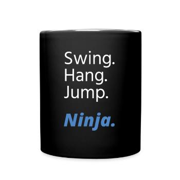 Ninja Warrior - Swing Hang Jump Ninja - Mug uni - noir - Devant