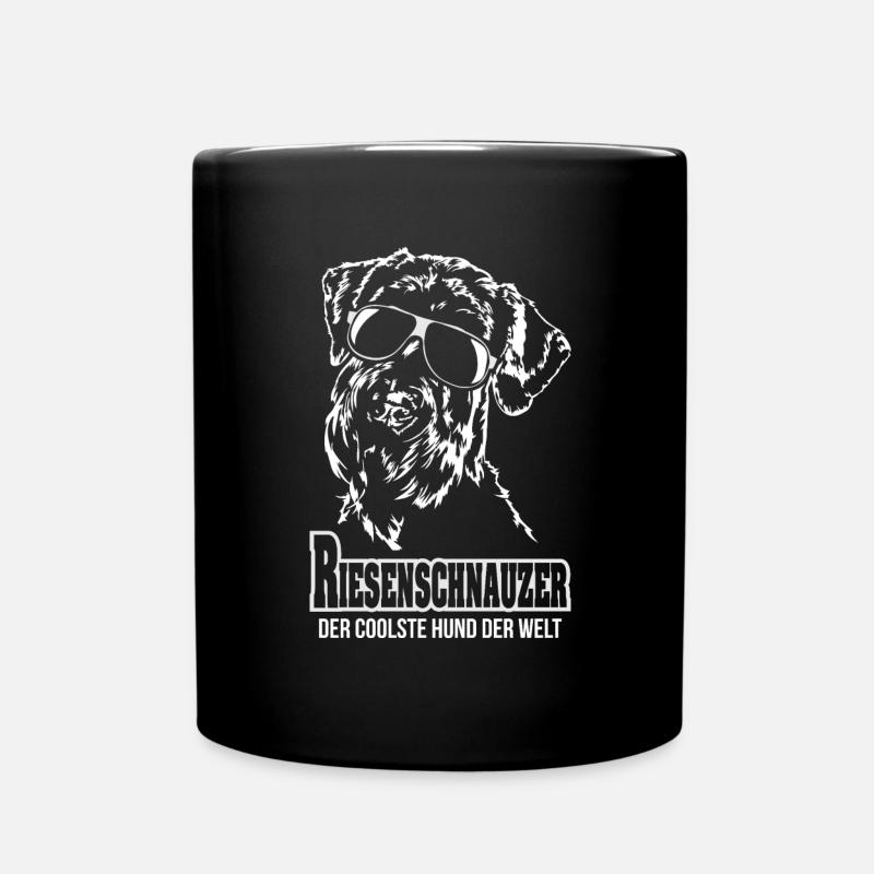 RIESENSCHNAUZER coolster Hund Wilsigns Hundespruch - Tasse einfarbig - Schwarz