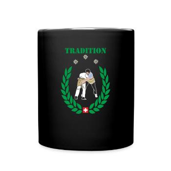 schwinger schwingen tradition - Tasse einfarbig - Schwarz - Vorne