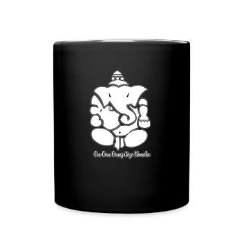 Ganesha avec mantra - Mug uni - noir - Devant