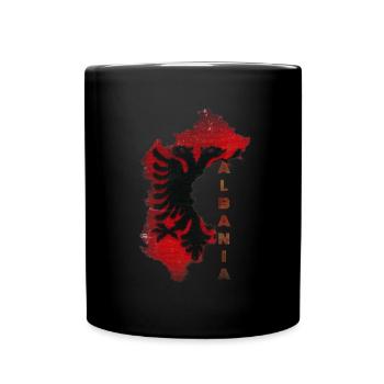 Albania - Full Colour Mug - black - Front