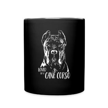 CANE CORSO ITALIANO loved by a Cane Corso Wilsigns - Full Colour Mug - black - Front