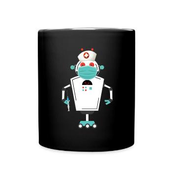 infirmière en soins intensifs - Mug uni - noir - Devant