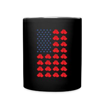 Sport Us Flag MMA - Tasse einfarbig - Schwarz - Vorne