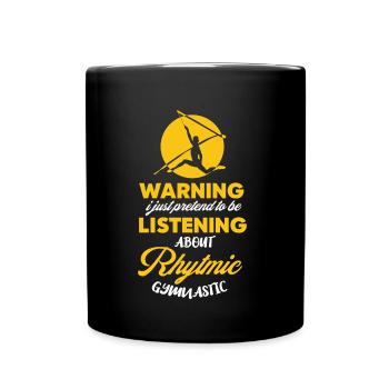 Rhythmische Gymnastik Tänzerin Turnen - Tasse einfarbig - Schwarz - Vorne