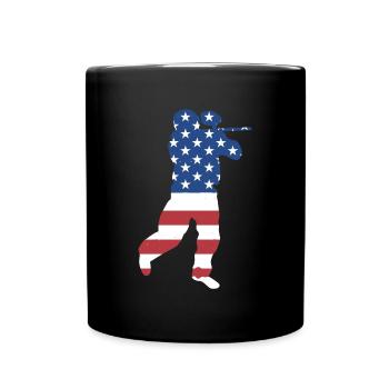 Sport Us Flag Paintball - Mug uni - noir - Devant