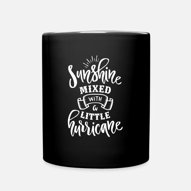Sunshine mixed with a little hurricane - Full Colour Mug - black