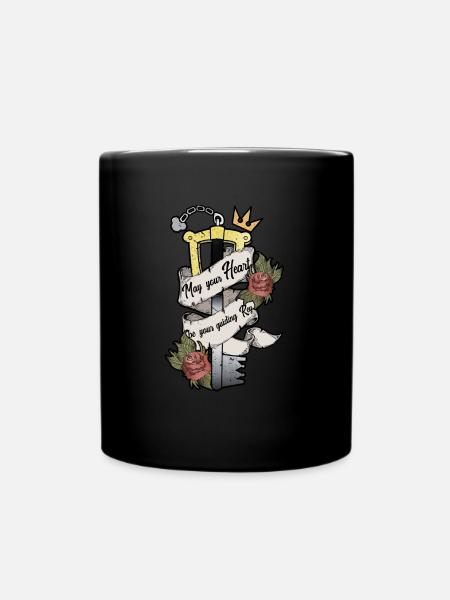 May Your Heart Be Your Guiding Key - Full Colour Mug - black