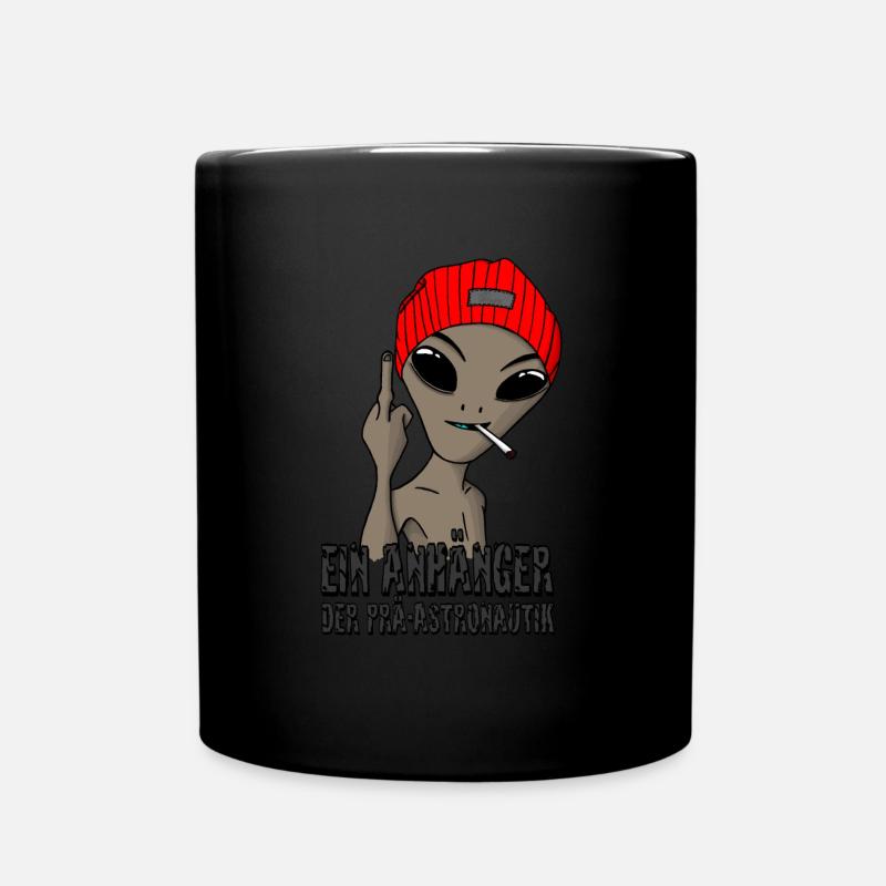 Ein Anhaenger der Prae-astronautik - Tasse einfarbig - Schwarz