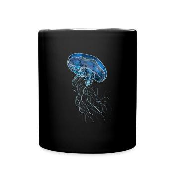 La méduse - Mug uni - noir - Devant