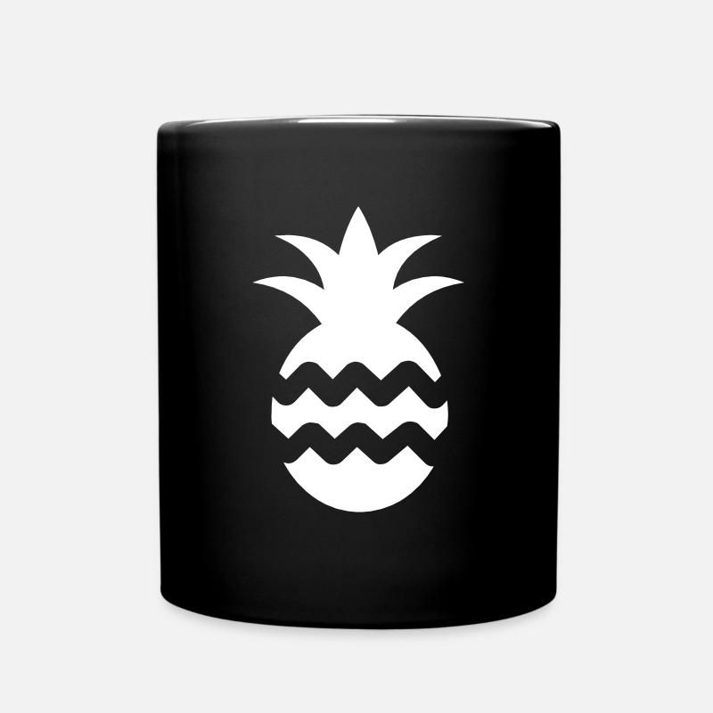 Ananas - Tasse einfarbig - Schwarz