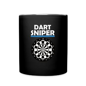 Dart sniper - Full Colour Mug - black - Front
