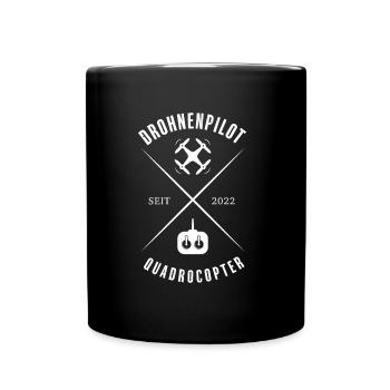 Drone Pilot - Quadcopter - Since 2022 - Full Colour Mug - black - Front