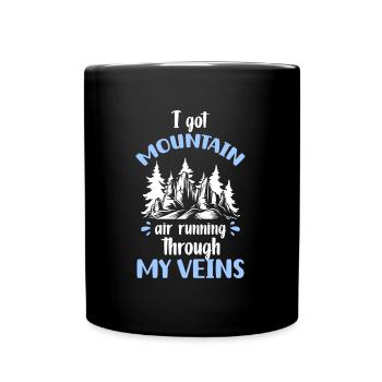 Nature Conservation Wood Mountains - Mug uni - noir - Devant