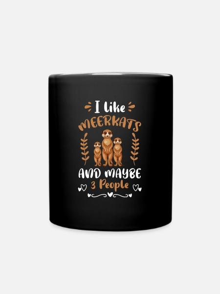 Afrika Zootier Lustig - Tasse einfarbig - Schwarz