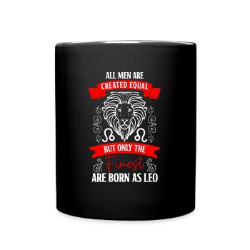 Löwe Tierkreiszeichen Konstellation - Tasse einfarbig - Schwarz - Vorne
