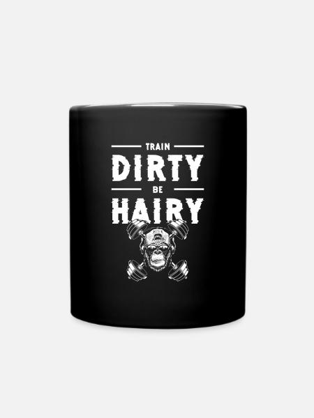 Monkey Primat Schimpanse Zoo - Tasse einfarbig - Schwarz