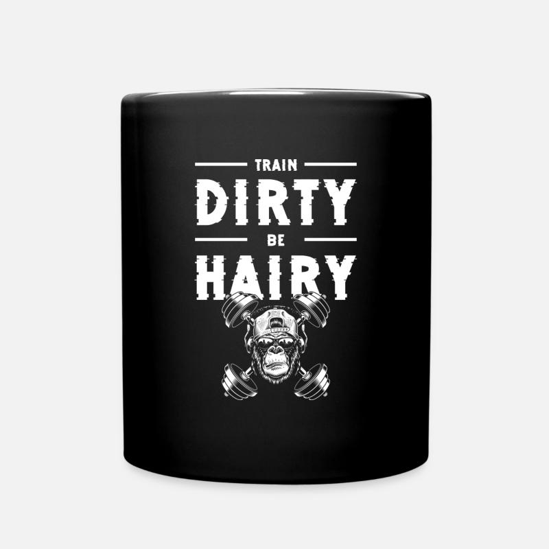 Monkey Primat Schimpanse Zoo - Tasse einfarbig - Schwarz