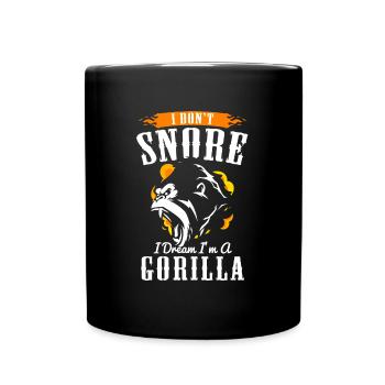 Fitness d'haltérophilie de force de gorille - Mug uni - noir - Devant