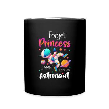 Astronaut Logo Sterne Discovery - Tasse einfarbig - Schwarz - Vorne