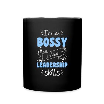 Chef Karriere Angestellter - Tasse einfarbig - Schwarz - Vorne