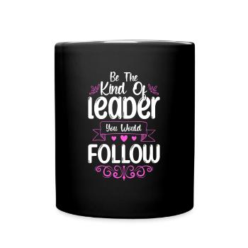 Boss Büro Firma Angestellter - Tasse einfarbig - Schwarz - Vorne
