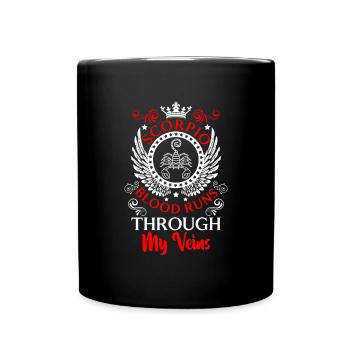 Scorpio Birthday Astro Element - Full Colour Mug - black - Front